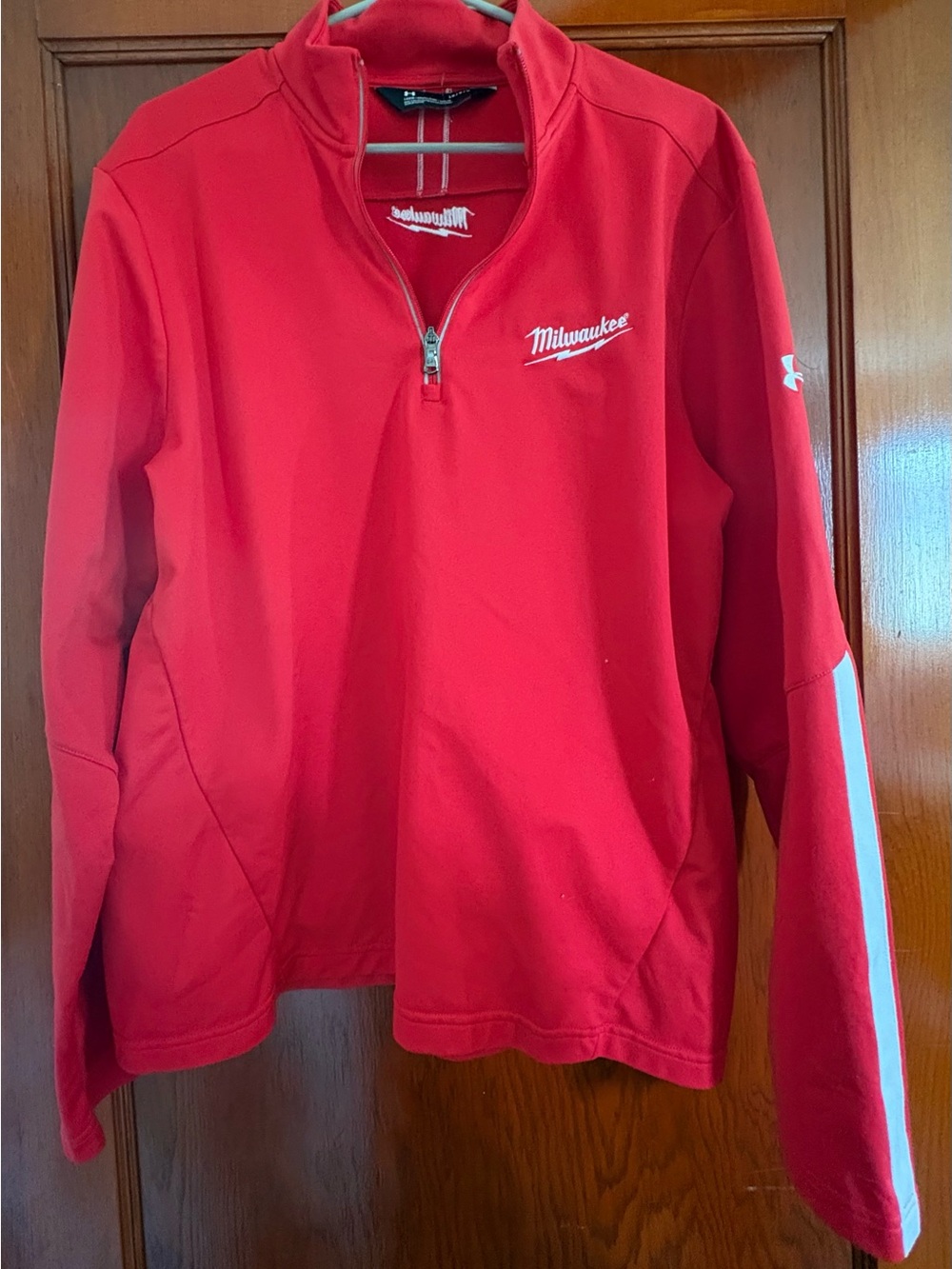 Under Armour Red Milwaukee Quarter-Zip Pullover